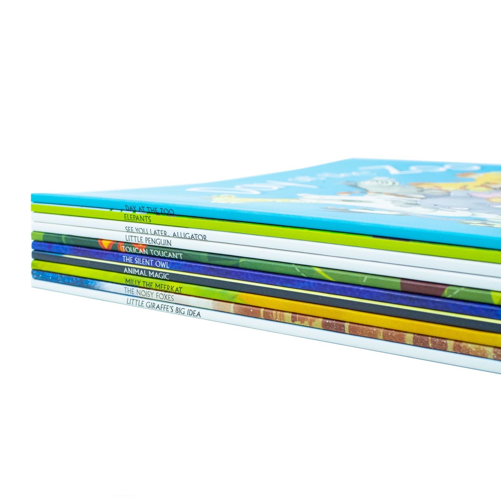 A Day at the Zoo 10 Animal Stories Illustrated Picture Flats Book Collection Animal Magic, Little Giraffe Big Idea, Little Penguin - Lets Buy Books