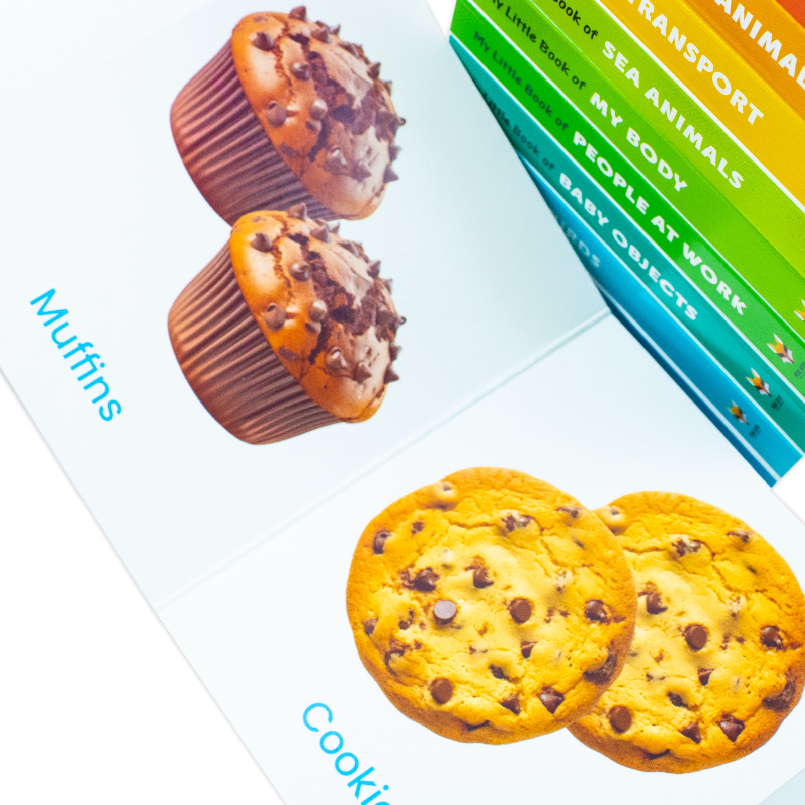 My First Little Library 10 Books Set Collection: (ABC, Shapes, Numbers, First Words, Opposites, Wild Animals, Fruits, Vegetables, Fram Animals, Colours) - Lets Buy Books