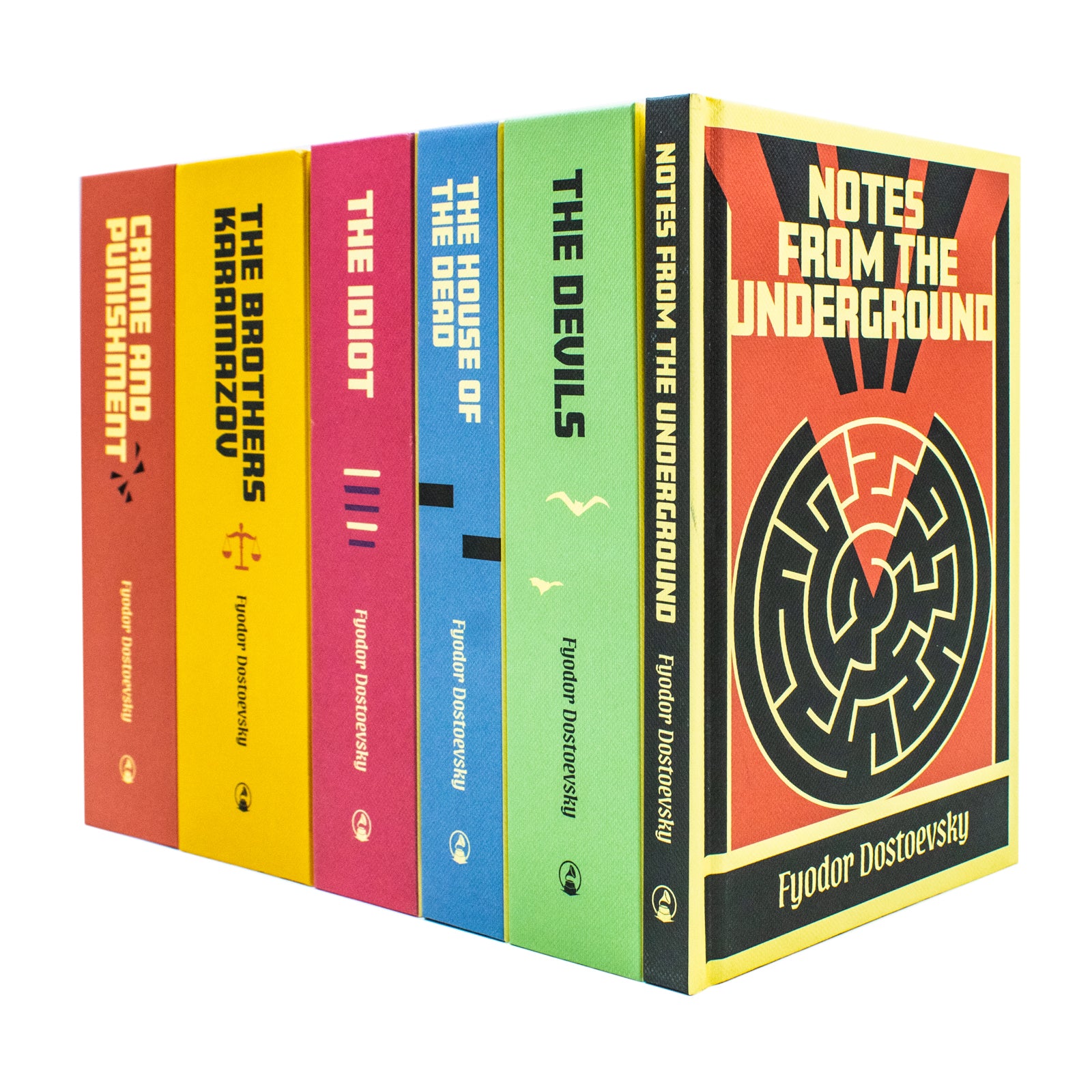 Complete Collection of Fyodor Dostoevsky 6 Hardback Books Box Set Crime and Punishment - Lets Buy Books