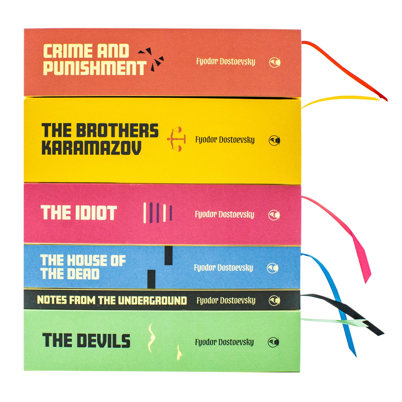 Complete Collection of Fyodor Dostoevsky 6 Hardback Books Box Set Crime and Punishment - Lets Buy Books