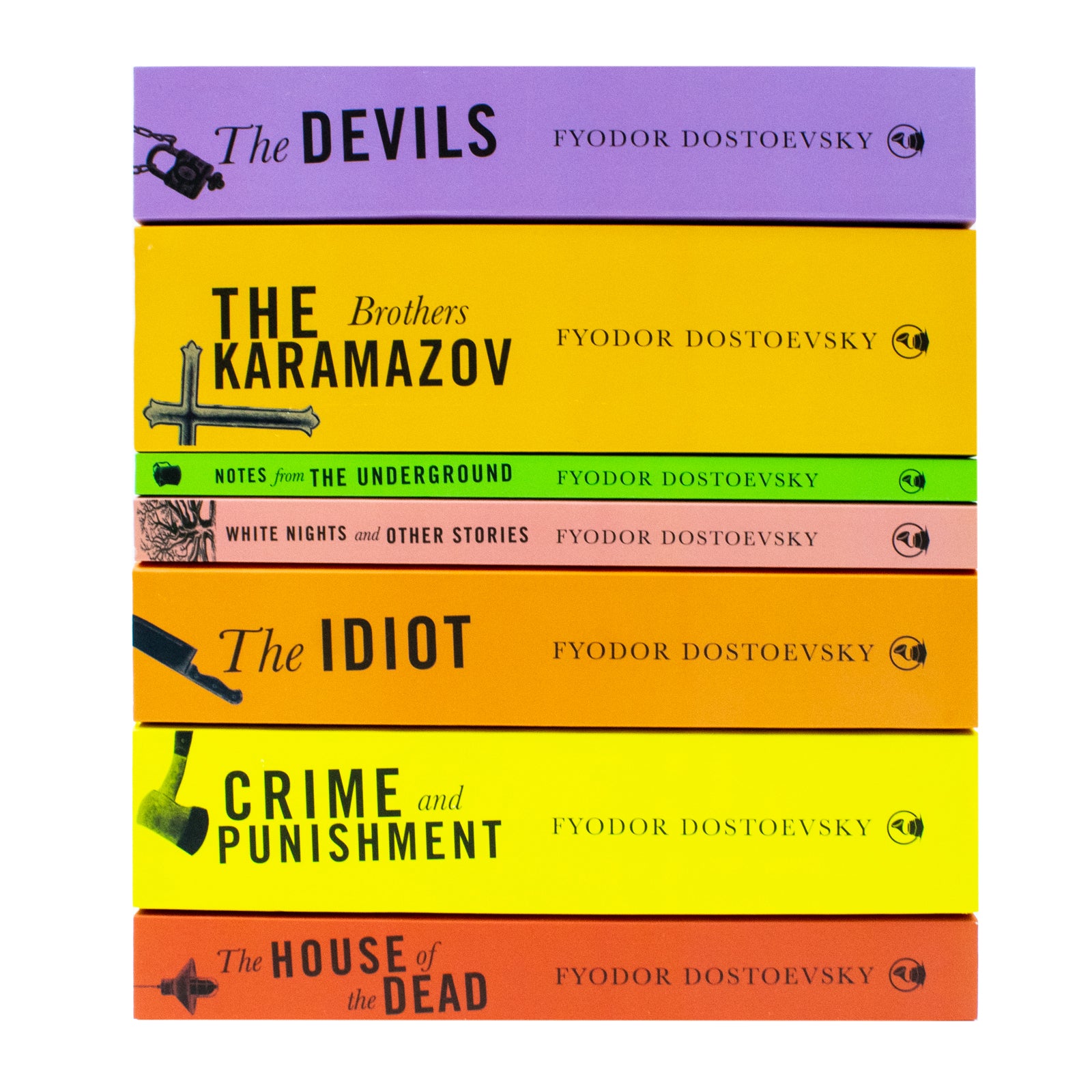Selected Works of Fyodor Dostoevsky 7 Book Collection Set Brothers Karamazov, White Nights and Other Stories - Lets Buy Books