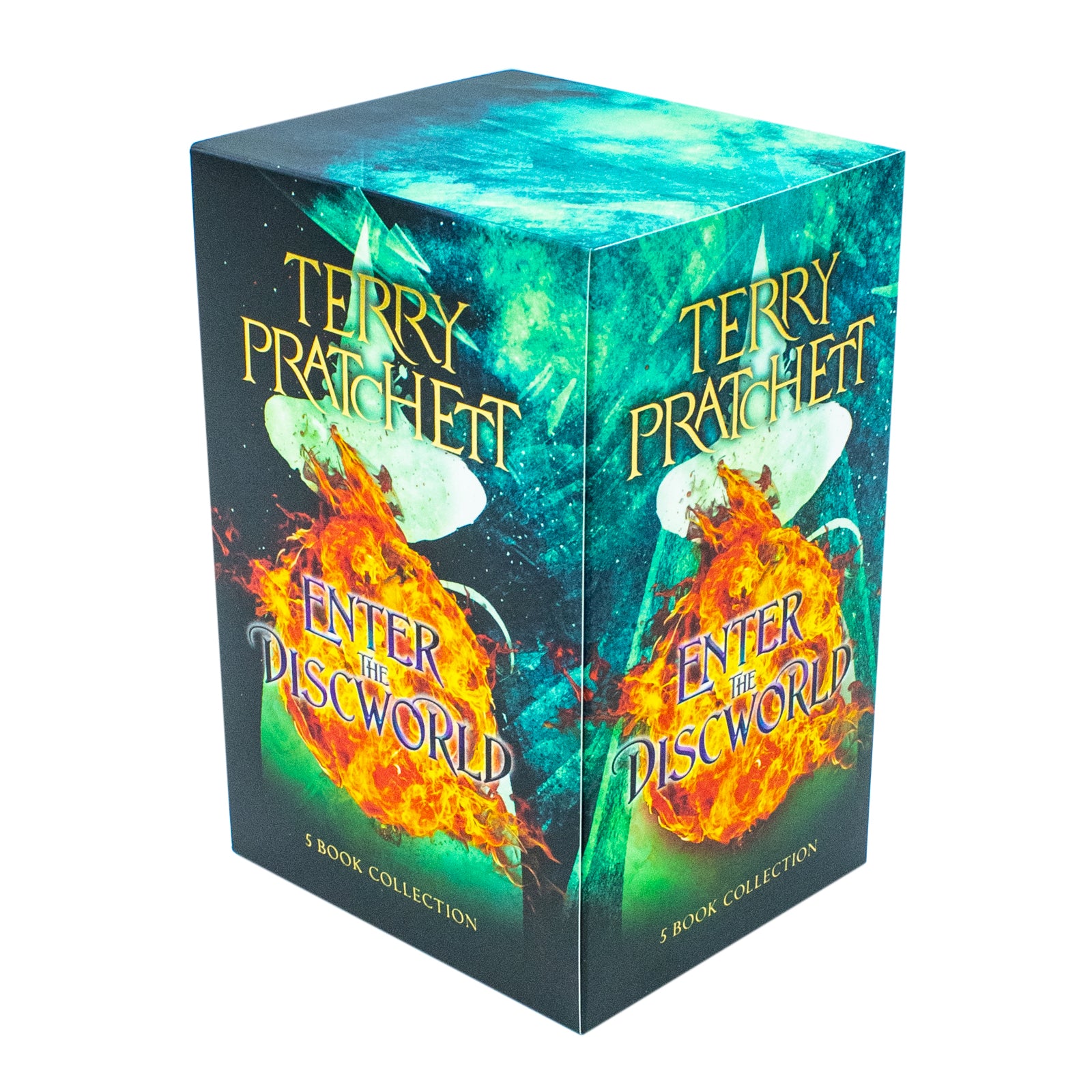Terry Pratchett Discworld Novels Series 5 Books Collection Box Set (The Colour Of Magic, Equal Rites, Mort, Guards! Guards! & Going Postal) - Lets Buy Books