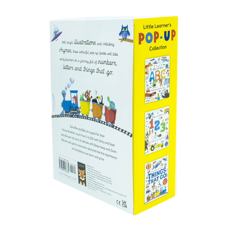 Little Learners Pop-Up Collection 3 Books Box Set Beep-Beep & Zooms Things - Lets Buy Books