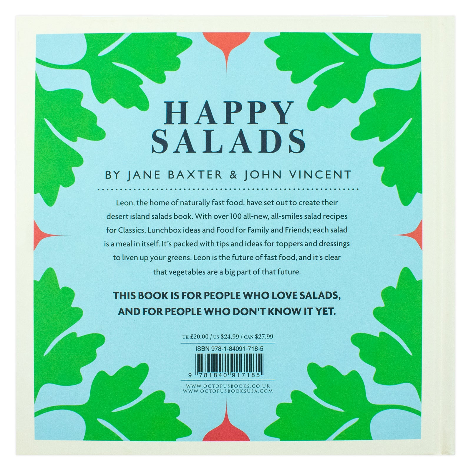 Happy Leons LEON Happy Salads (Gastronomy) by Jane Baxter & John Vincent Hardcover - Lets Buy Books