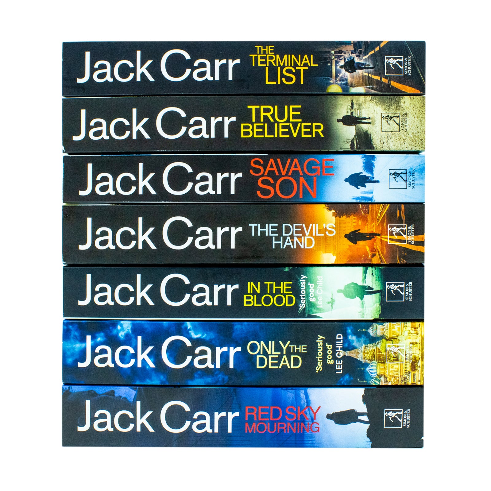 James Reece Series 7 Books Collection Set By Jack Carr The Devil's Hand, In the Blood, Only the Dead - Lets Buy Books