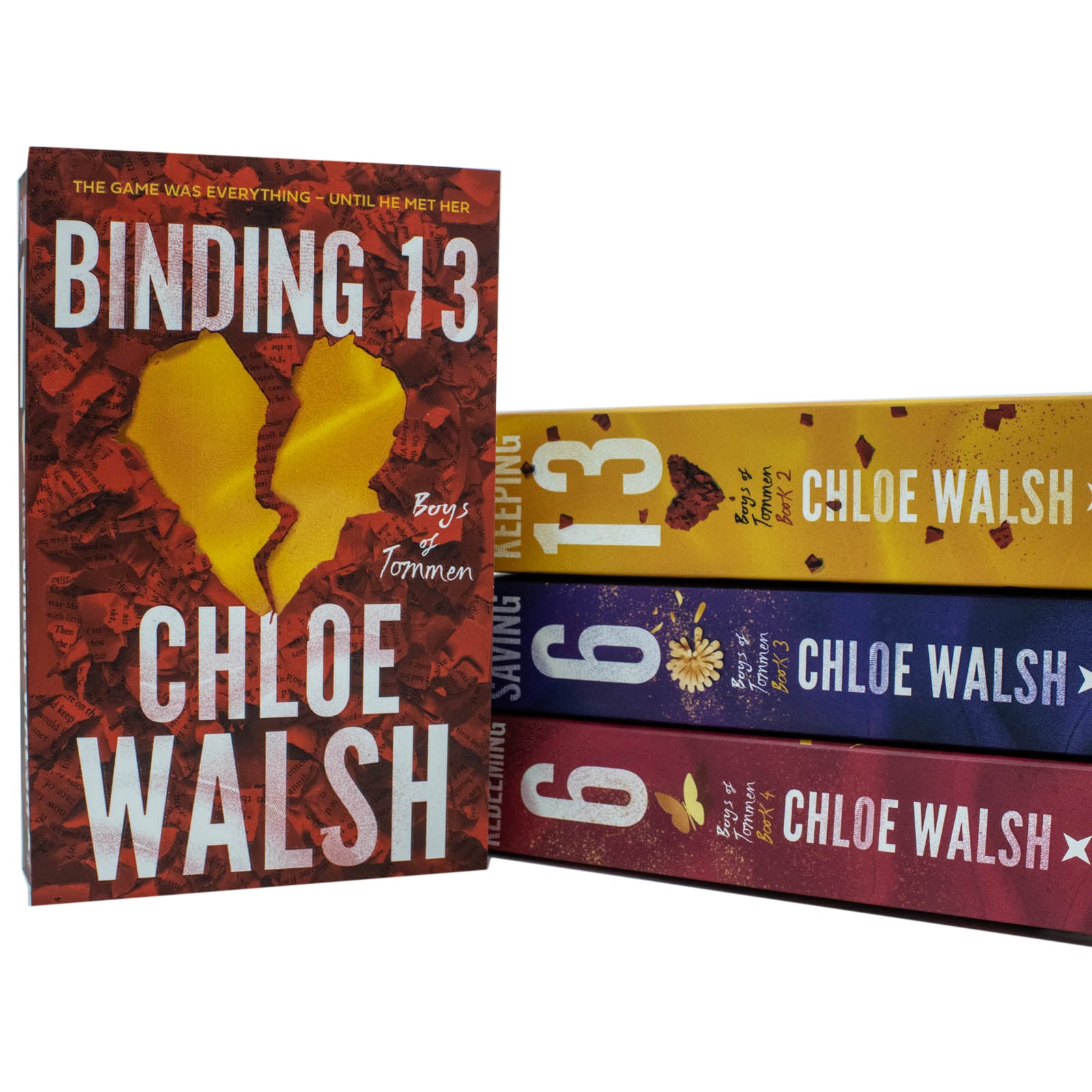 Boys Of Tommen Series 4 Book Set By Chloe Walsh Binding 13, Keeping 13, Saving 6, Redeeming 6 - Lets Buy Books
