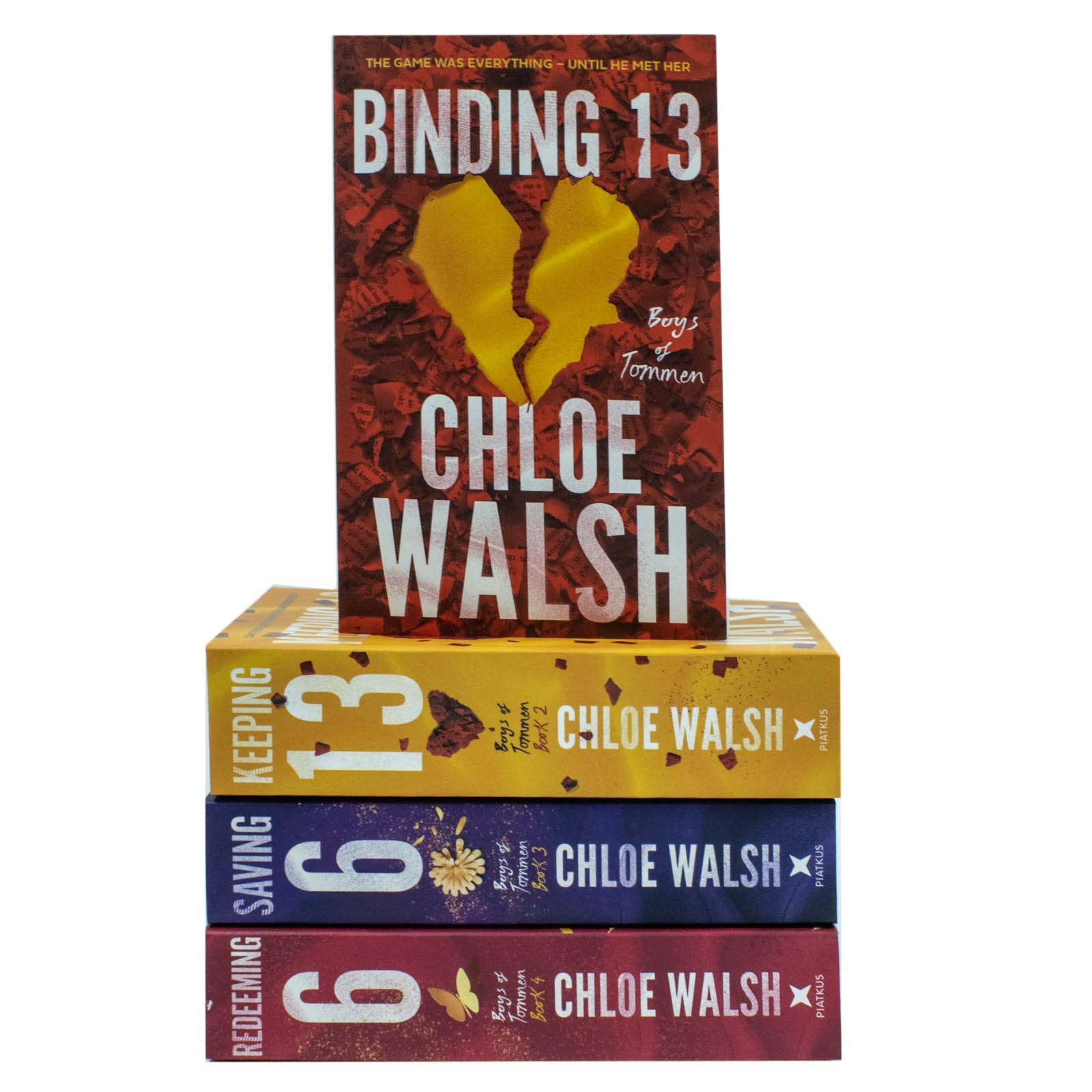 Boys Of Tommen Series 4 Book Set By Chloe Walsh Binding 13, Keeping 13, Saving 6, Redeeming 6 - Lets Buy Books