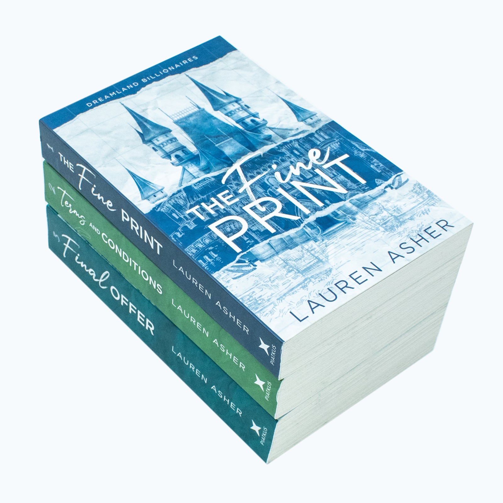 Lauren Asher Dreamland Billionaires Series 3 Book Collection The Fine Print Terms And Conditions Final Offer - Lets Buy Books
