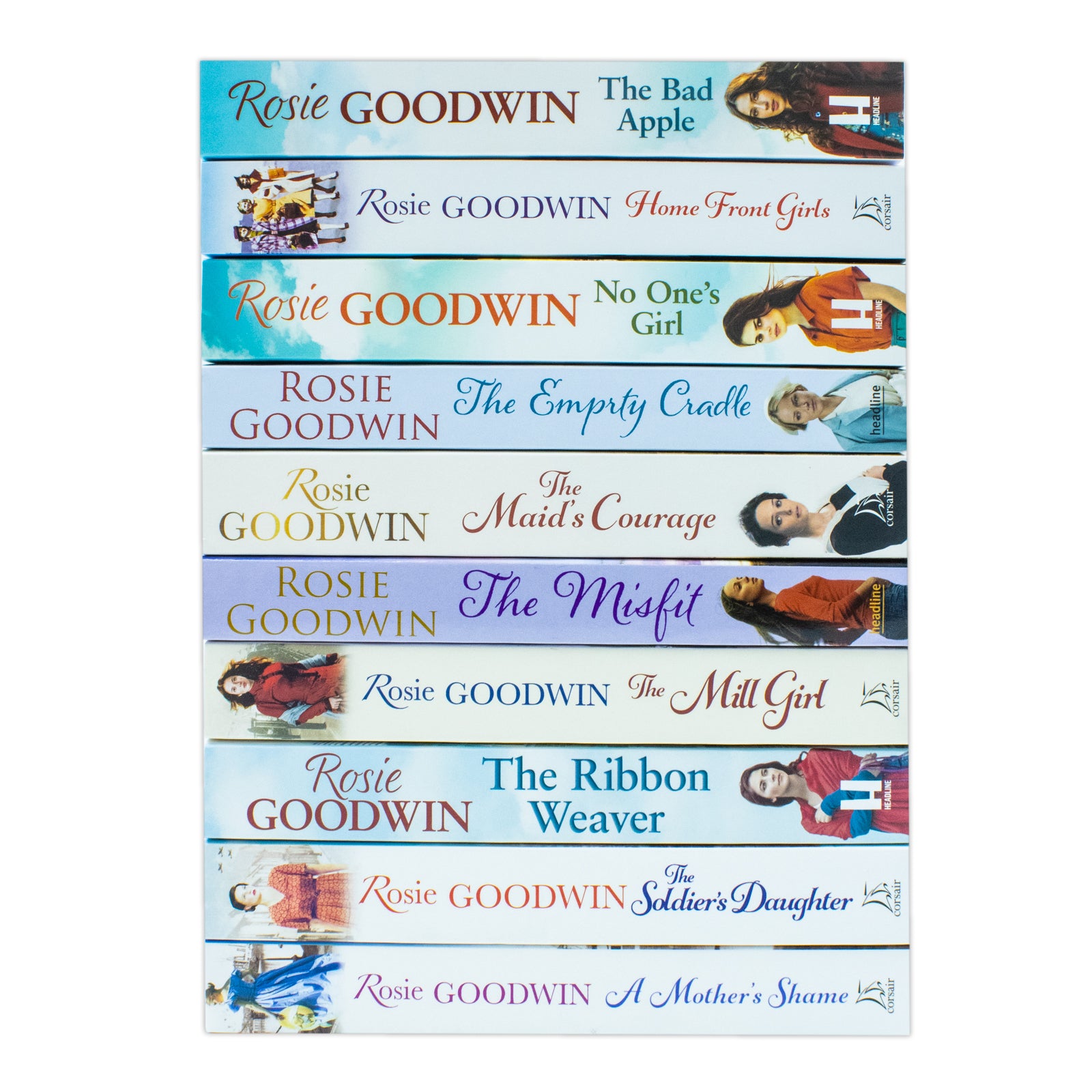 Rosie Goodwin Collection 10 Books Set The Mill Girl, Time to Say Goodbye,The Misfit - Lets Buy Books