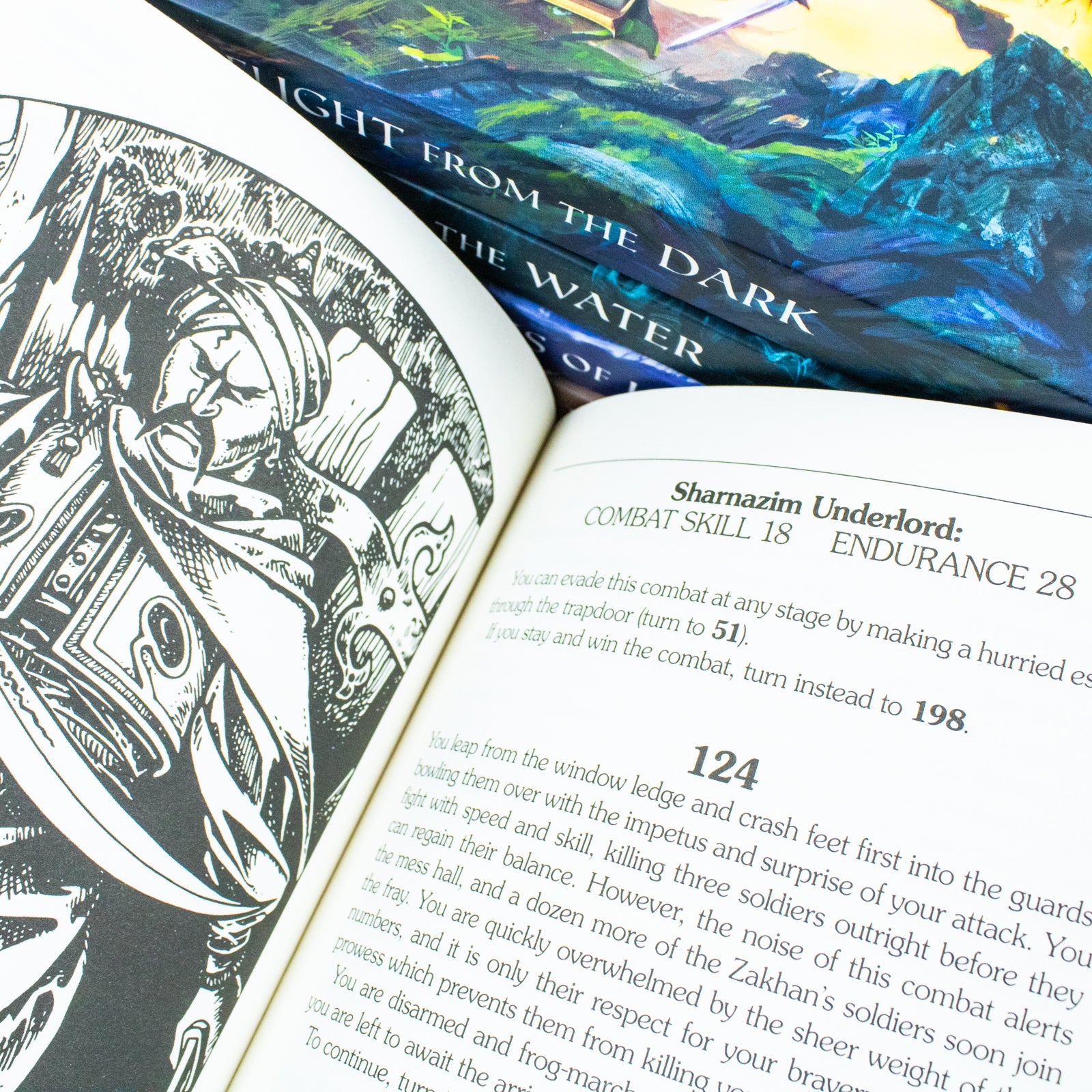 Lone Wolf Series Books 1 - 5 Collection Set by Joe Dever (Flight from the Dark, Fire on the Water, Caverns of Kalte, Chasm of Doom & Shadow on the Sand) - Lets Buy Books