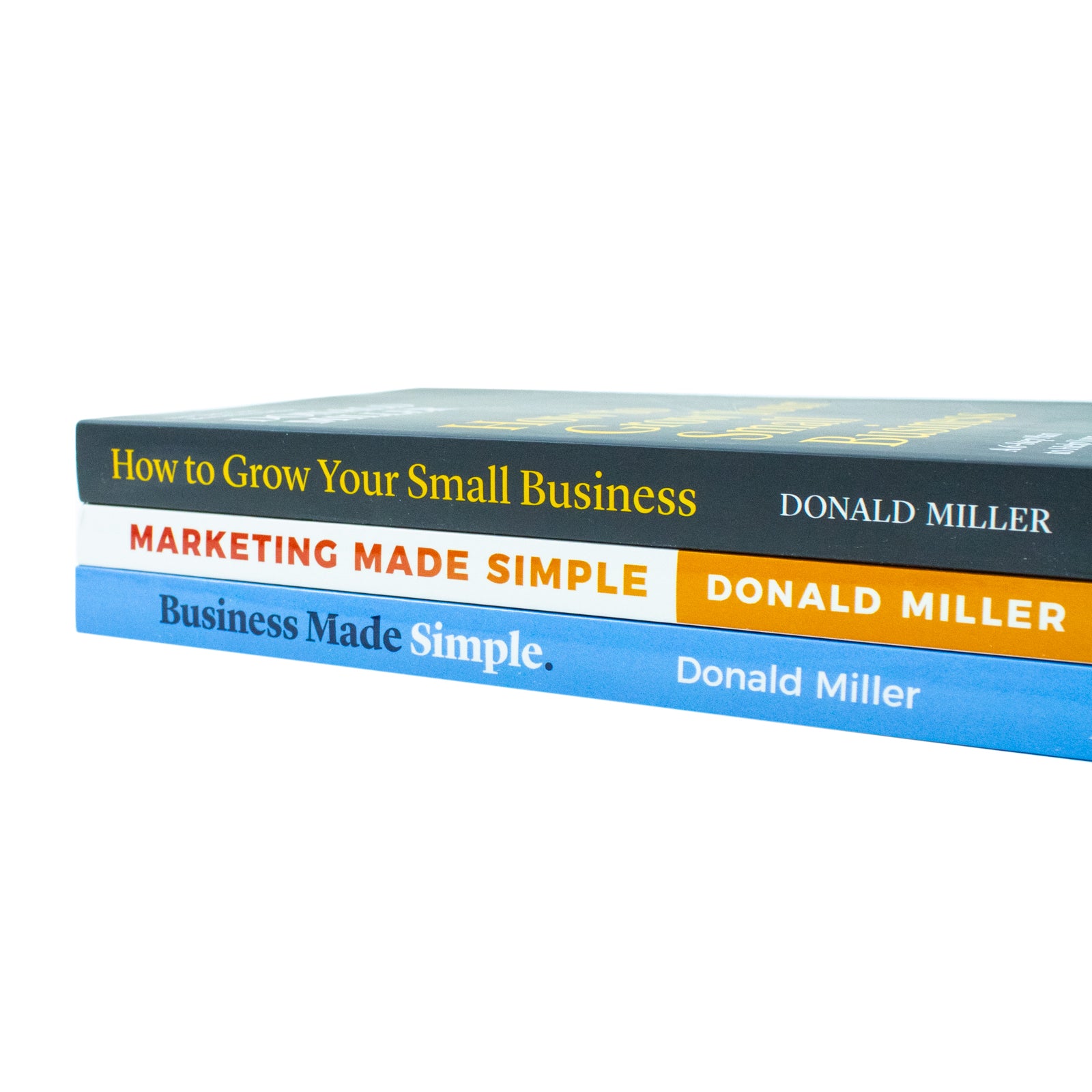 Donald Miller Collection 3 Book Set How to Grow Your Small Business, Business Made Simple, Marketing Made Simple - Lets Buy Books