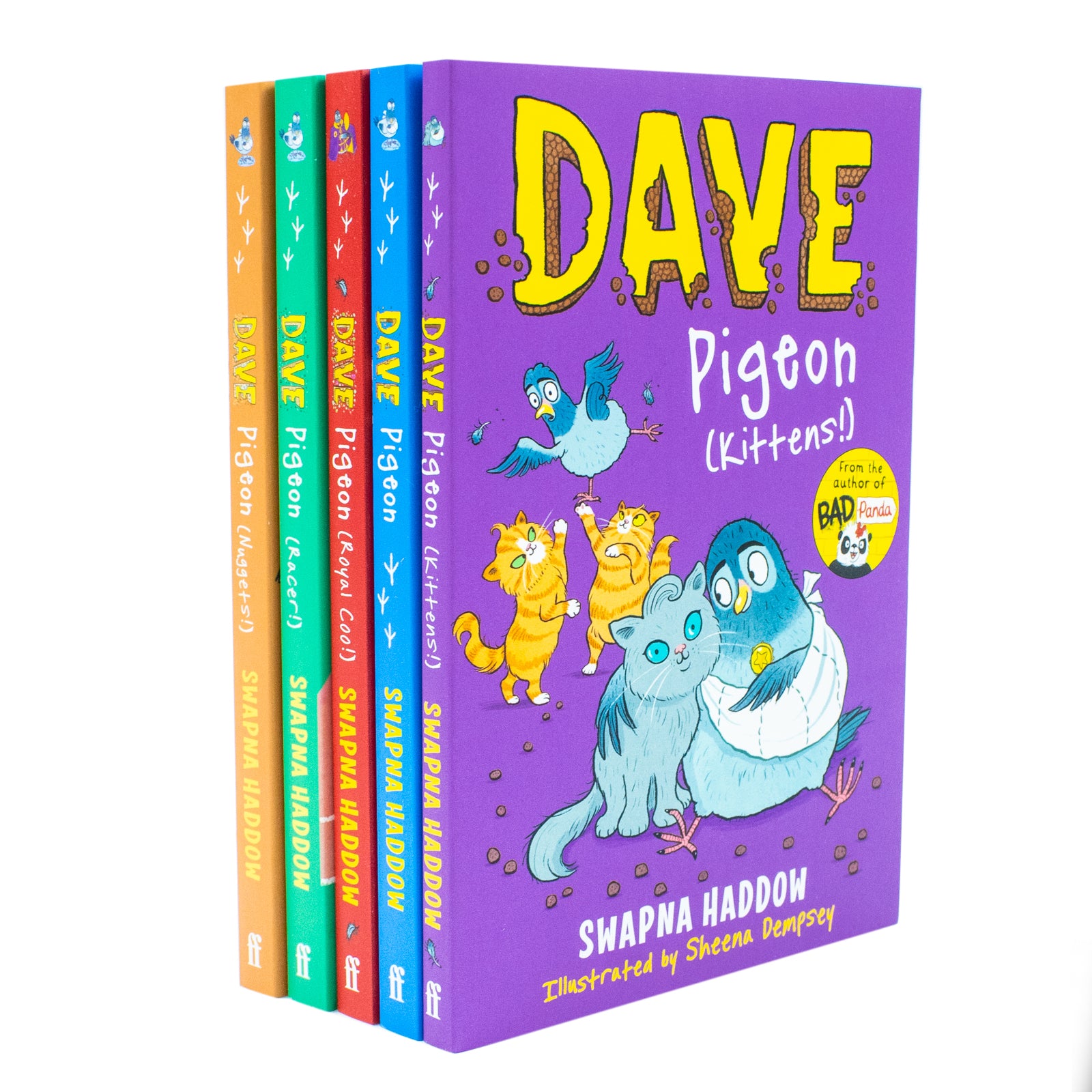 Dave Pigeon Collection 5 Books Set By Swapna Haddow (Dave Pigeon, Nuggets, Racer) - Lets Buy Books