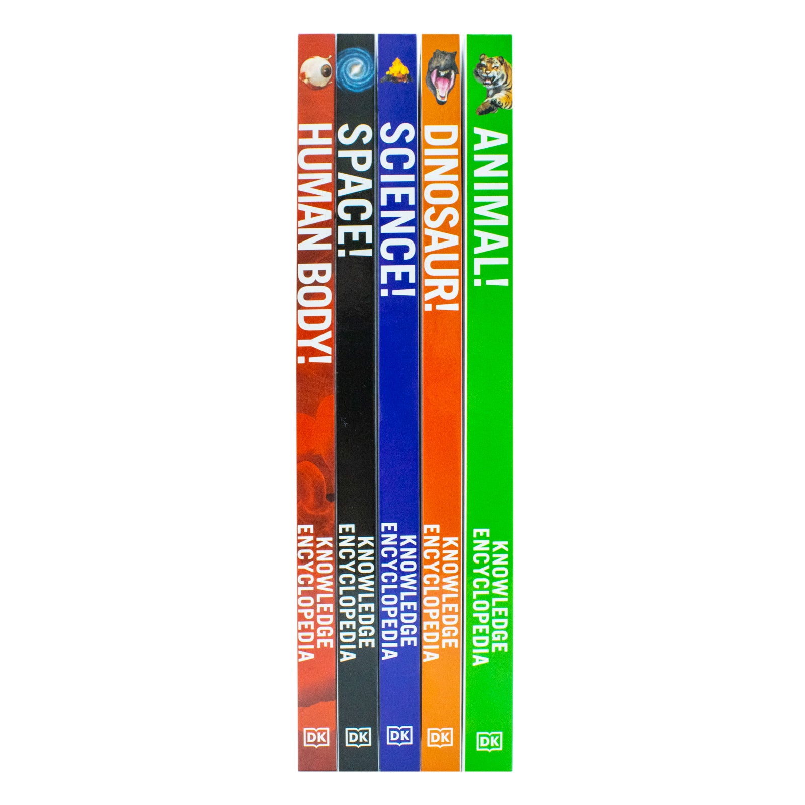 Knowledge Encyclopedias Collection 5 Books Set By DK (Human Body, Science, Space, Animal & Dinosaur) - Lets Buy Books