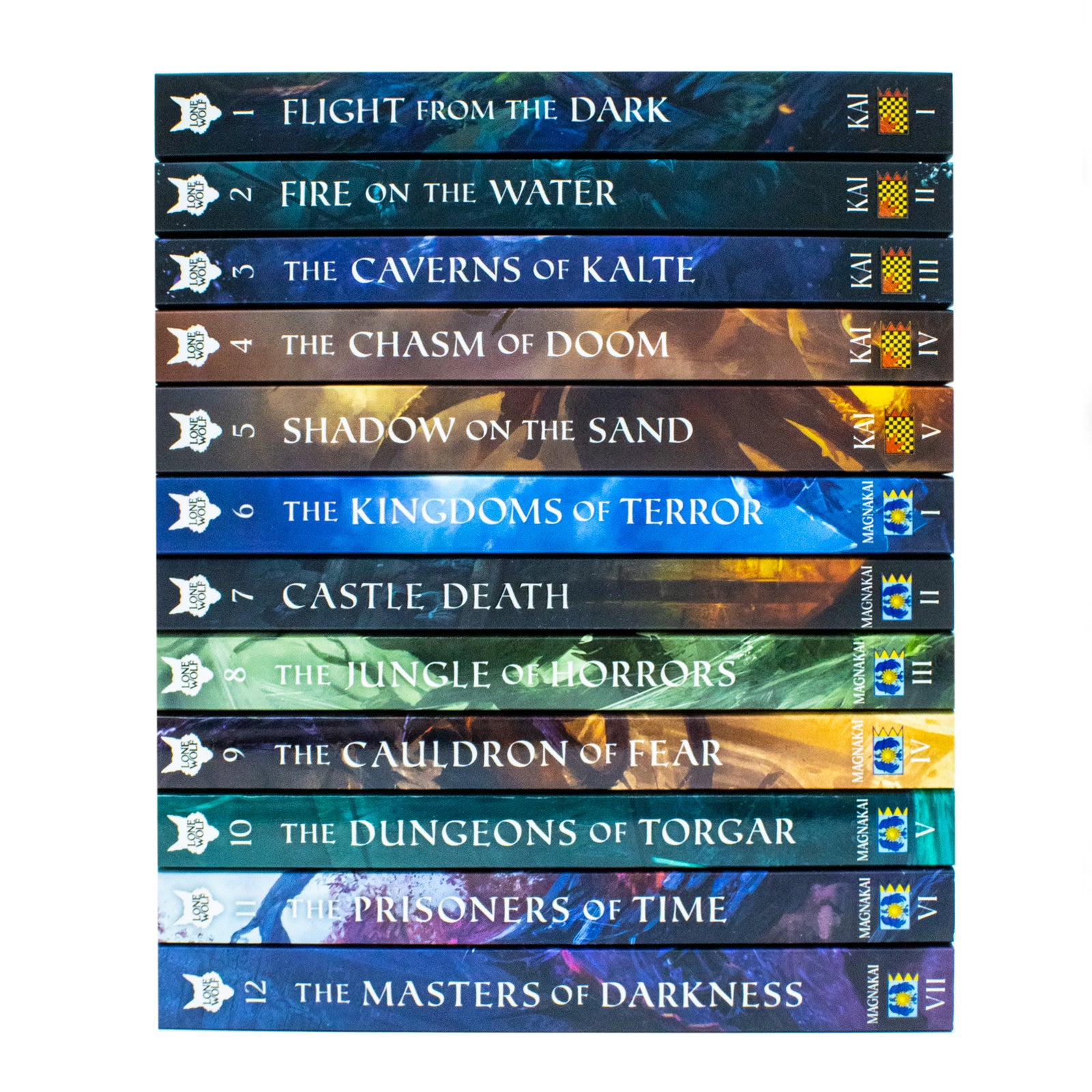 Lone Wolf Series Books 1-12 Collection Set By Joe Dever (Flight from Dark, Caverns of Kalte) - Lets Buy Books