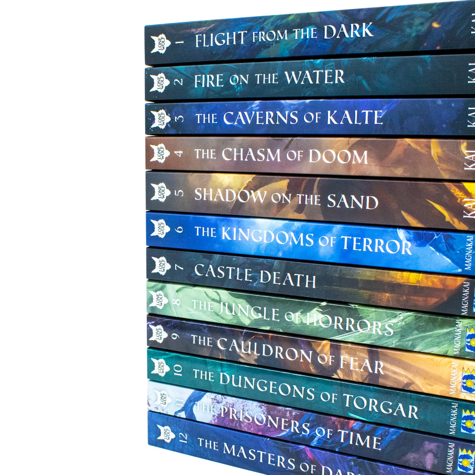 Lone Wolf Series Books 1-12 Collection Set By Joe Dever (Flight from Dark, Caverns of Kalte) - Lets Buy Books