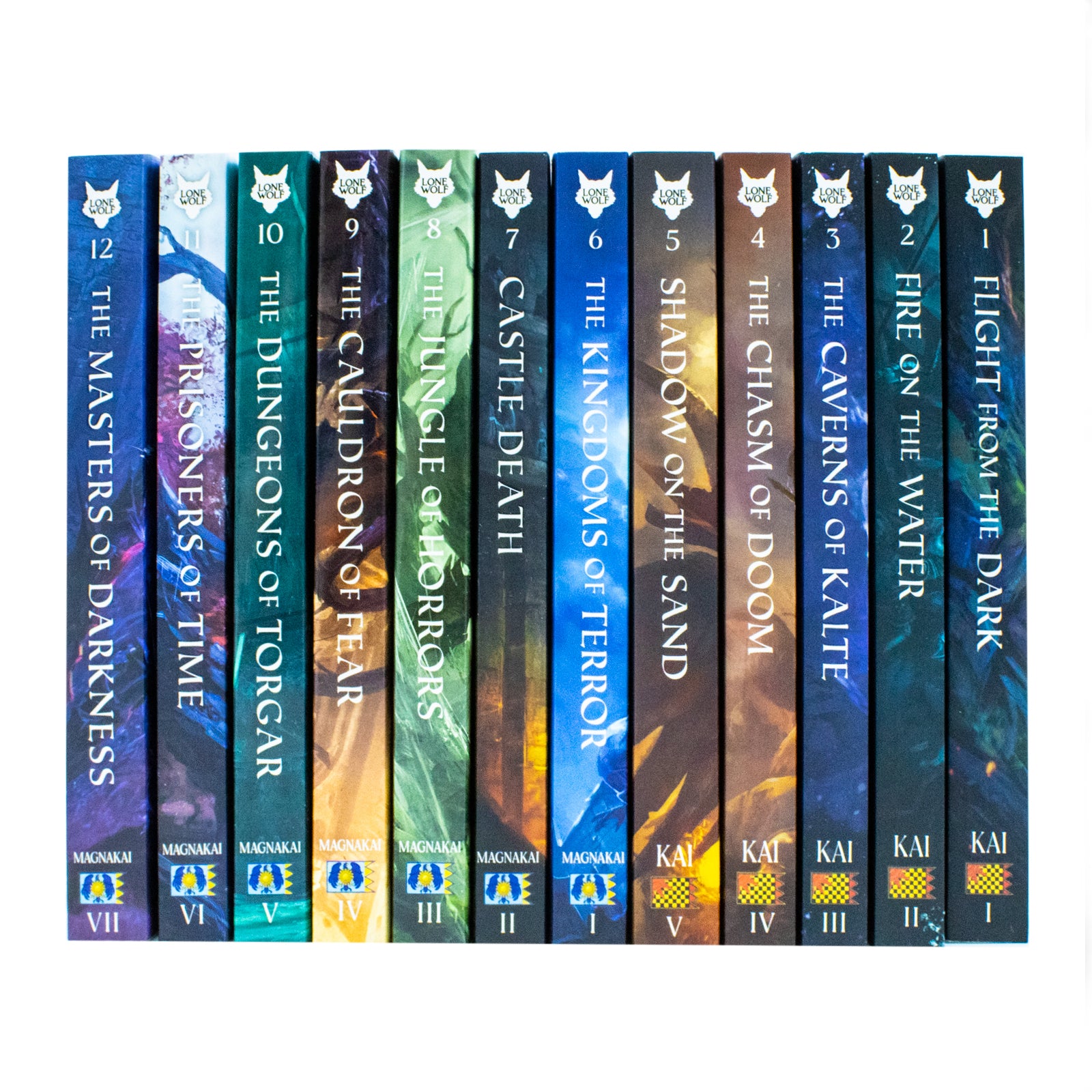 Lone Wolf Series Books 1-12 Collection Set By Joe Dever (Flight from Dark, Caverns of Kalte) - Lets Buy Books