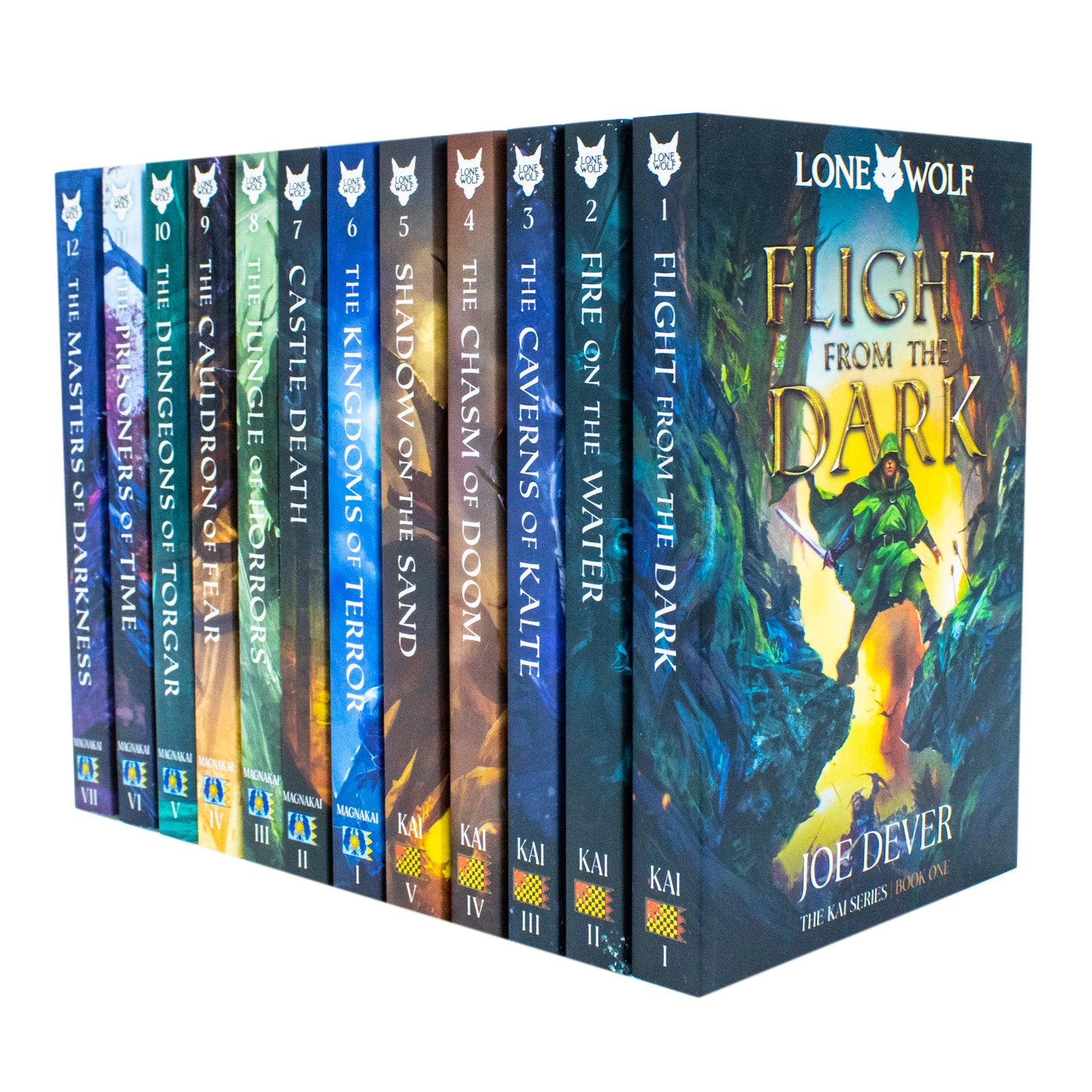 Lone Wolf Series Books 1-12 Collection Set By Joe Dever (Flight from Dark, Caverns of Kalte) - Lets Buy Books