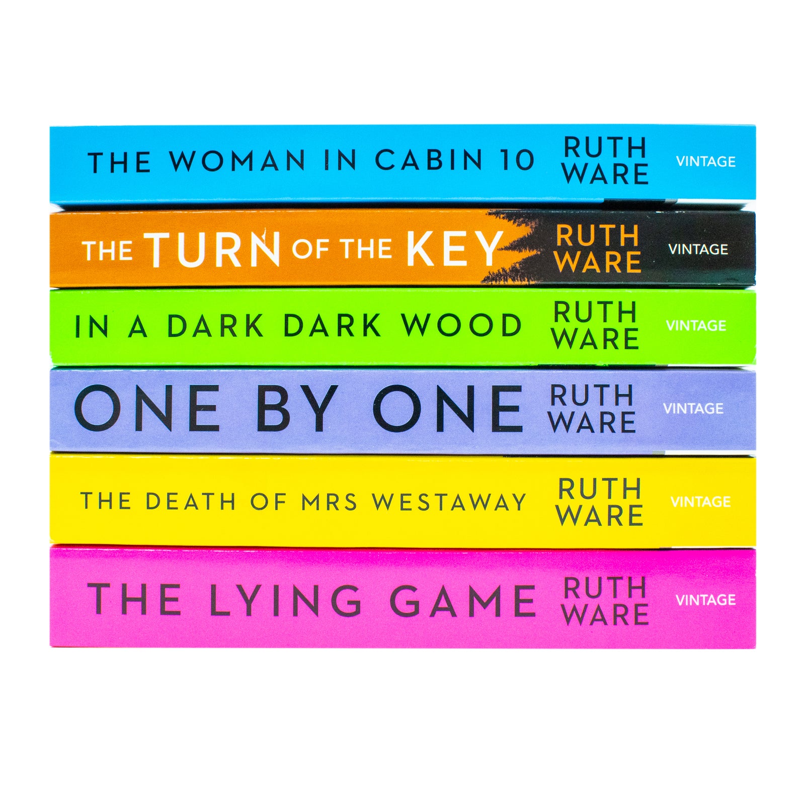 Ruth Ware Collection 6 Books Set (The Turn of the Key, The Woman in Cabin 10, In a Dark Dark Wood, One by One, The Death of Mrs Westaway, The Lying Game) - Lets Buy Books