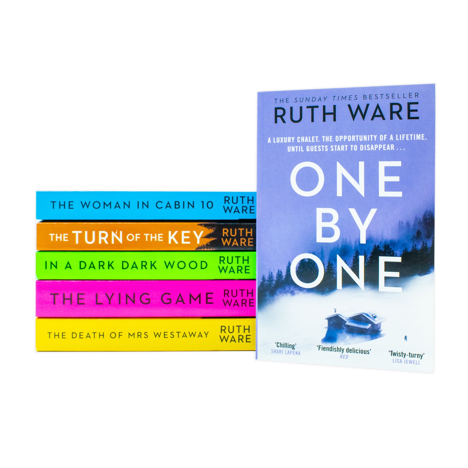 Ruth Ware Collection 6 Books Set (The Turn of the Key, The Woman in Cabin 10, In a Dark Dark Wood, One by One, The Death of Mrs Westaway, The Lying Game) - Lets Buy Books