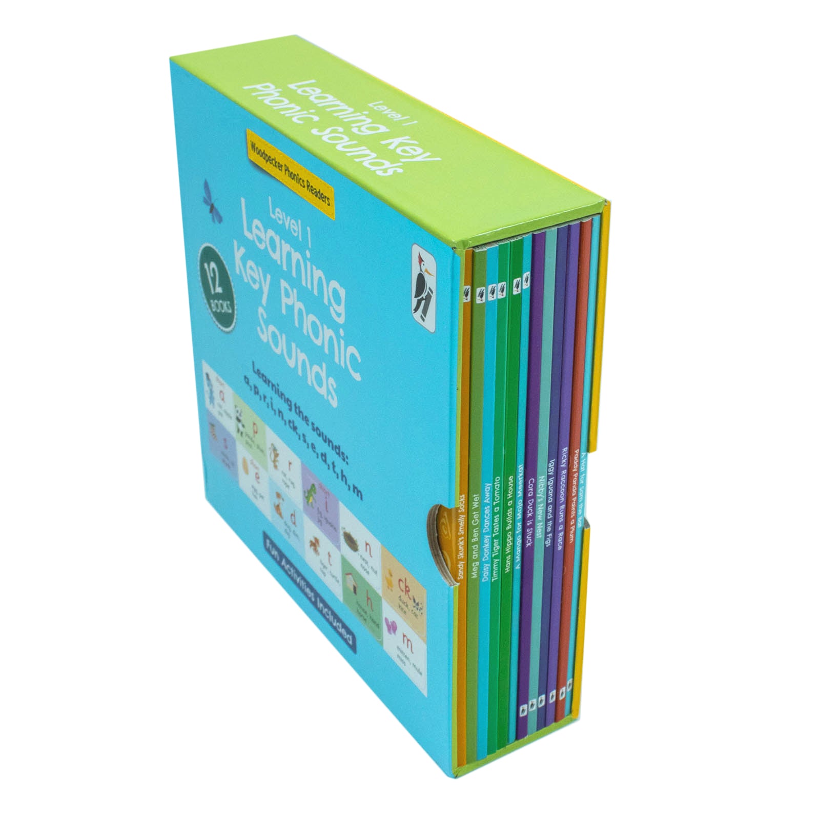 My First Phonic Sounds 12 Books Collection Box Set with Included Fun Activities by Woodpecker Books