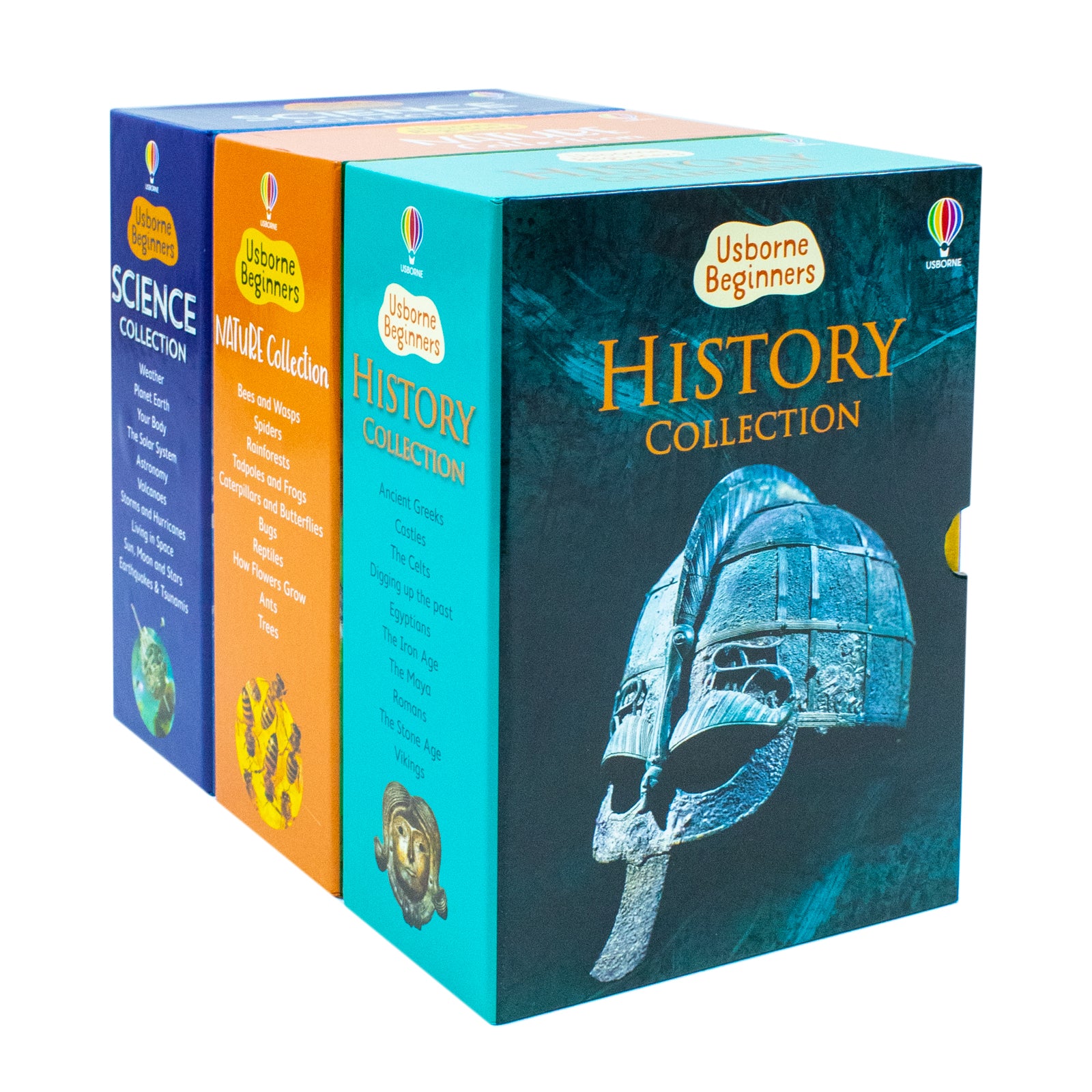 Usborne Beginners Series Science, History, Nature 30 Books Collection Box Set Hardcover - Lets Buy Books