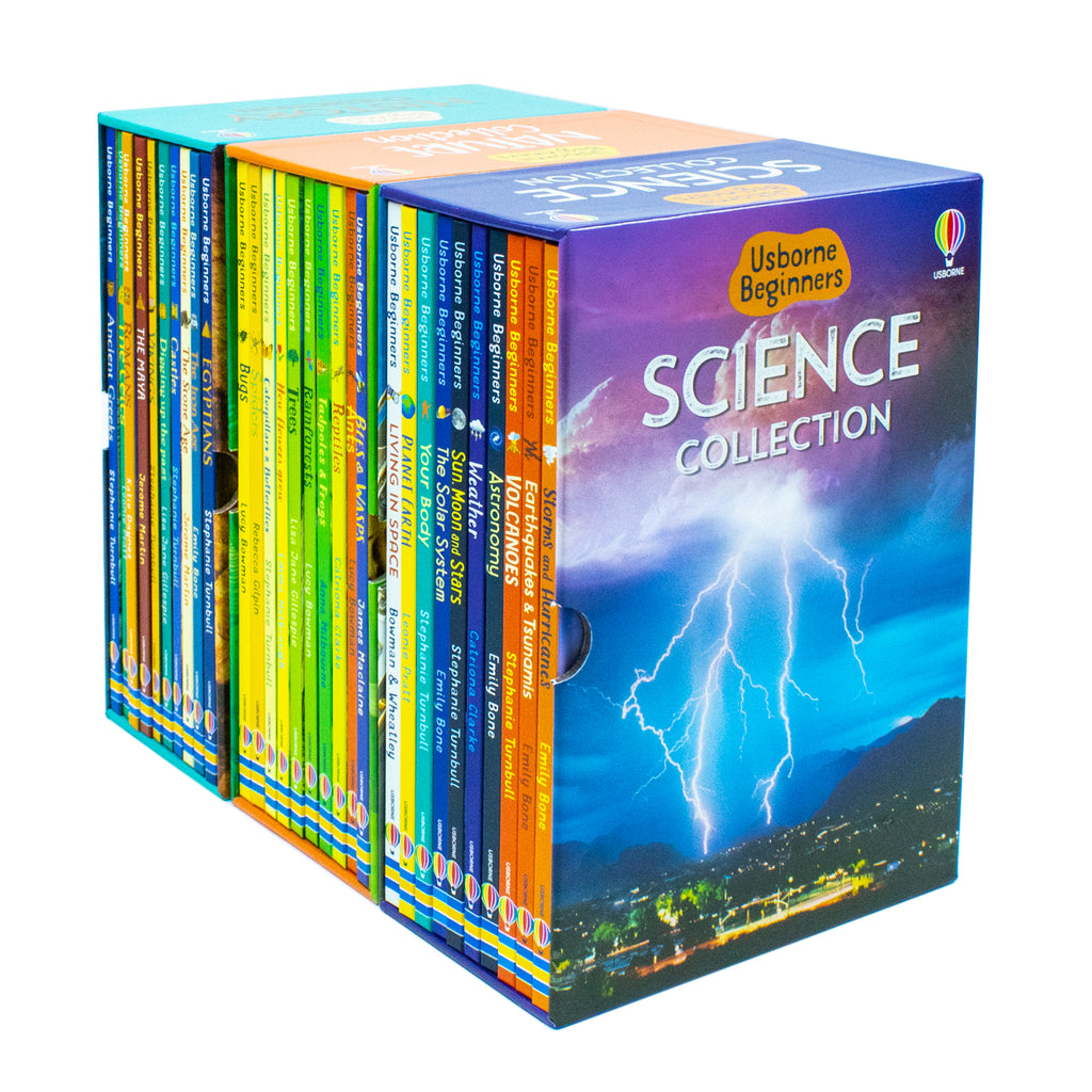 Usborne Beginners Series Science, History, Nature 30 Books Collection