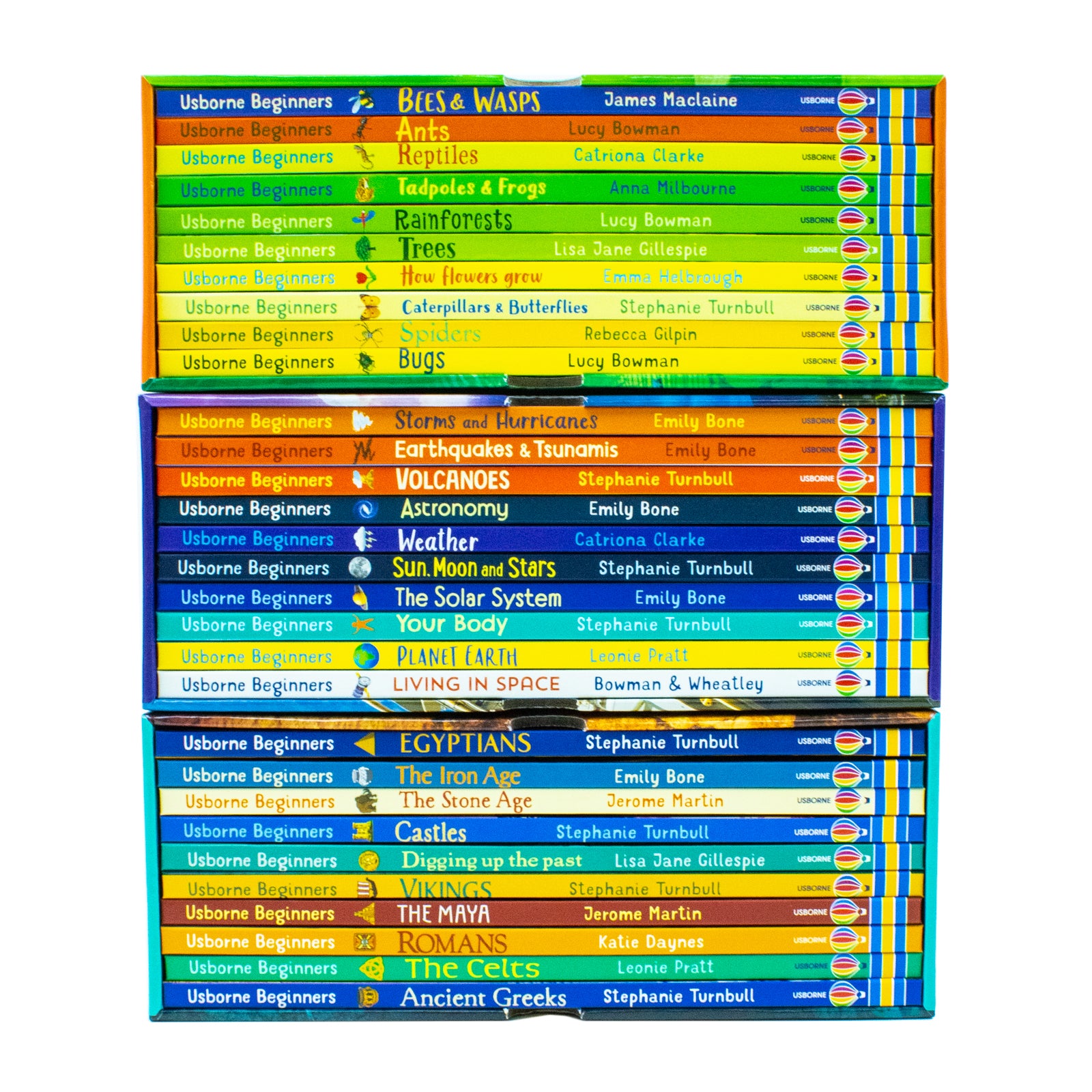 Usborne Beginners Series Science, History, Nature 30 Books Collection Box Set Hardcover - Lets Buy Books