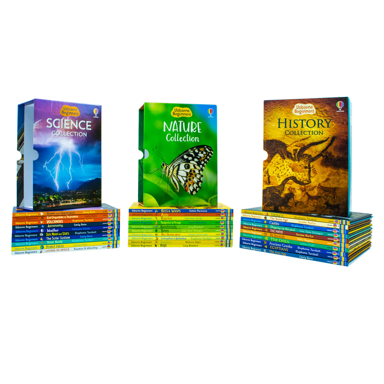 Usborne Beginners Series Science, History, Nature 30 Books Collection Box Set Hardcover - Lets Buy Books
