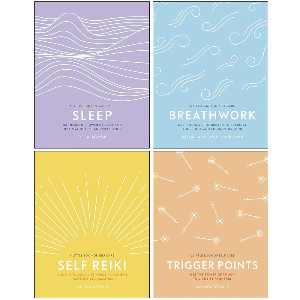 A Little Book of Self Care Collection 4 Books Set (Sleep, Breathwork, Self Reiki & Trigger Points) By Petra Hawker PhD by Petra Hawker PhD
