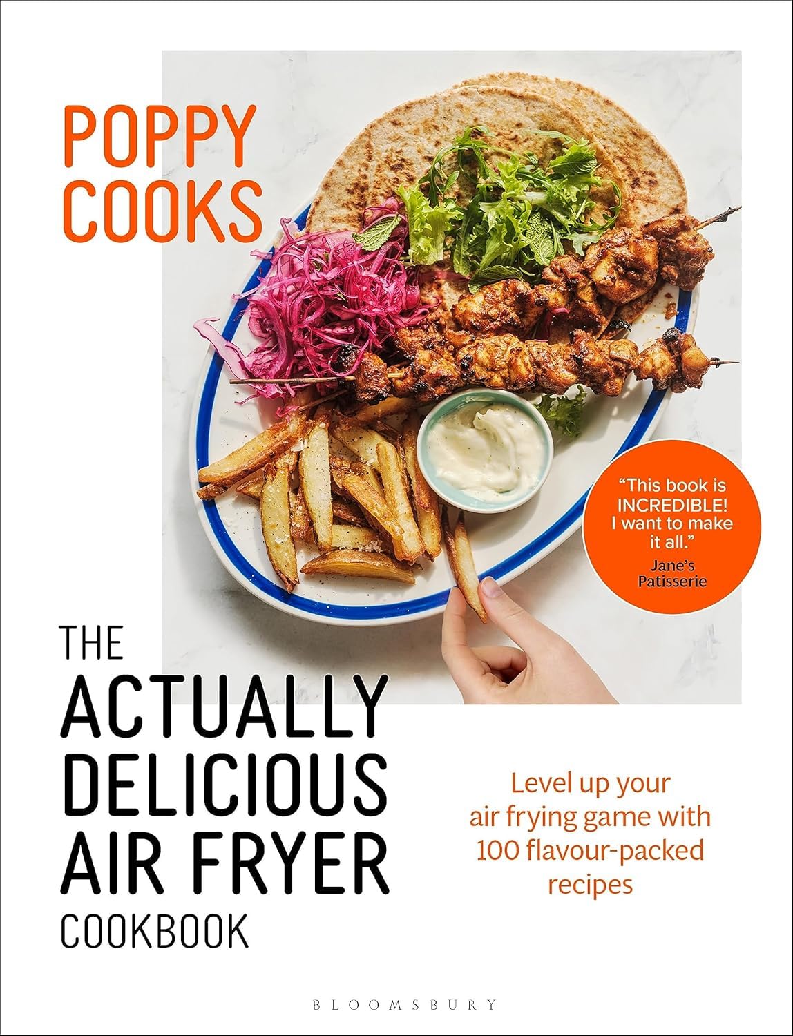 Poppy Cooks The Actually Delicious Air Fryer Cookbook, The Slim 800 Hot Air Fryer Simply Quick & Fast Food, Hot Air Fryer Recipe Cookbook & The Essential High Protein Cookbook 4 Books Collection Set - Lets Buy Books