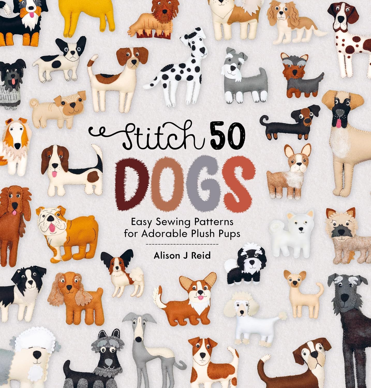 Alison J Reid Collection 4 Books Set (Stitch 50 Dogs, Stitch 50 Cats, Stitch 50 Birds & Stitch 50 Pokémon) - Lets Buy Books