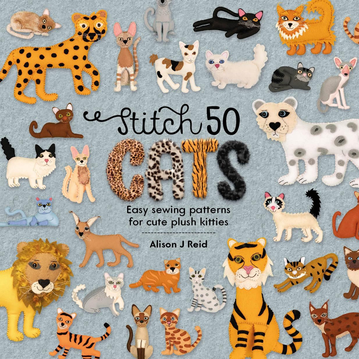 Alison J Reid Collection 4 Books Set (Stitch 50 Dogs, Stitch 50 Cats, Stitch 50 Birds & Stitch 50 Pokémon) - Lets Buy Books