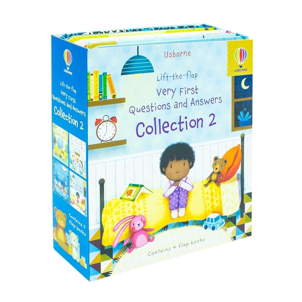 Usborne Lift-The-Flap Very First Questions Answers 2 Collection 4 Books Set Star, Germs - Lets Buy Books