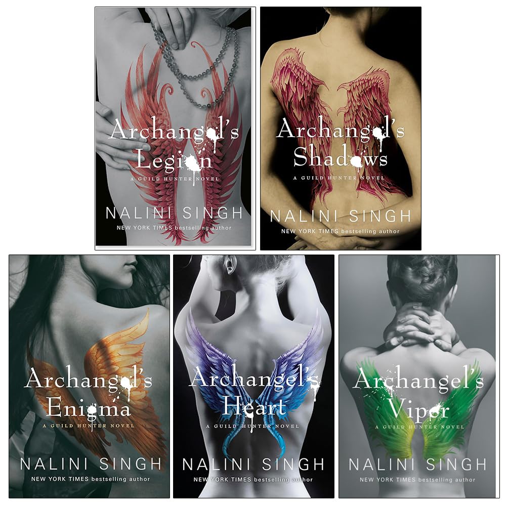 Guild Hunter Series 6-10: 5 Books Collection Set By Nalini Singh (Archangel's Legion, Archangel's Shadows, Archangel's Enigma, Archangel's Heart & Archangel's Viper) - Lets Buy Books