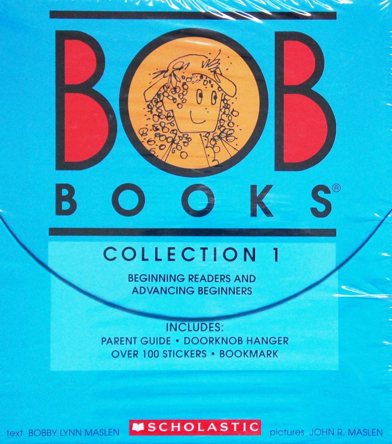 Bob Books: Collection 1 Beginning Readers and Advancing Beginners Including Parent Guide, Doorknob Hangerover 100 Stickers & Bookmark - Lets Buy Books