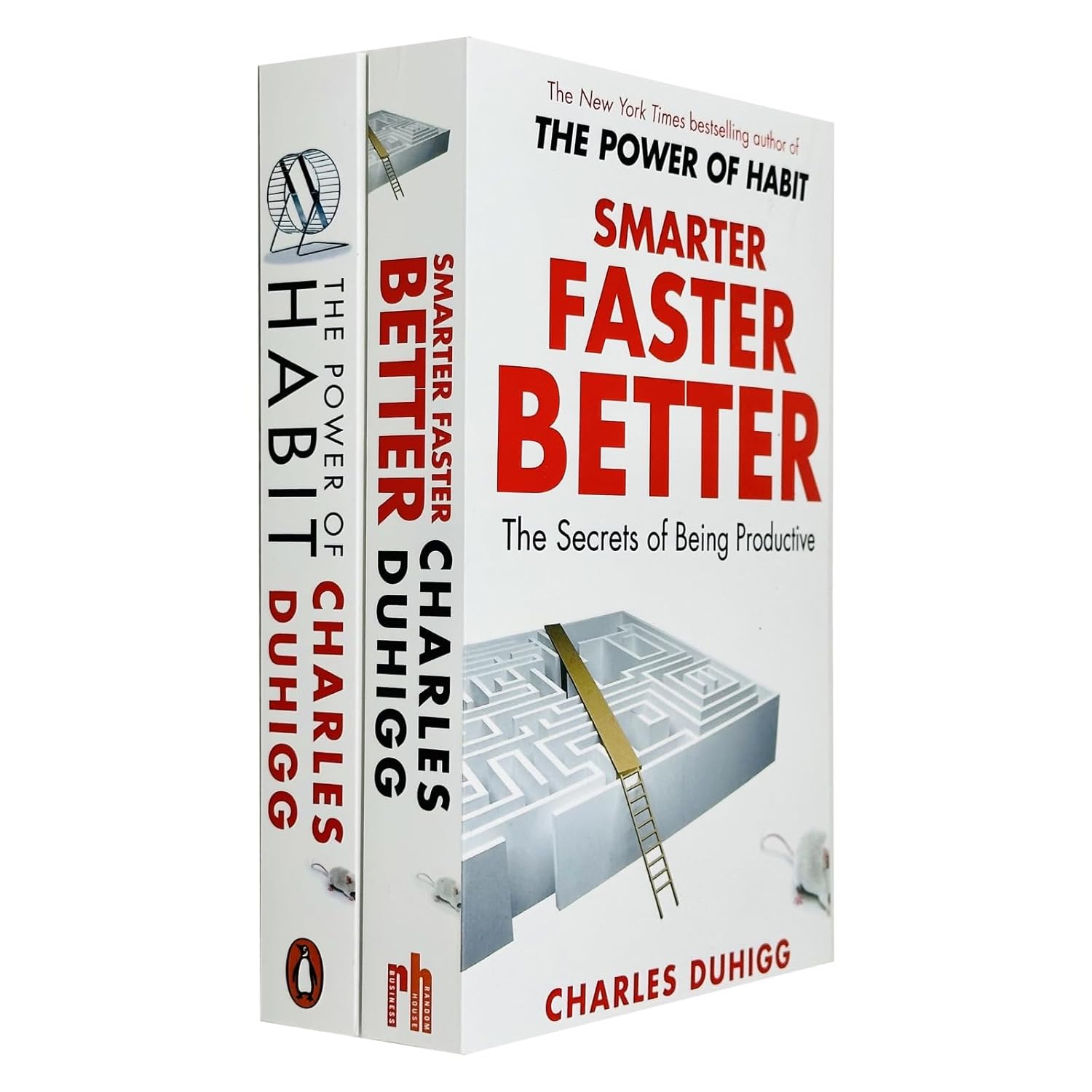 Charles Duhigg Collection 2 Books Set Power of Habit, Smarter Faster Better - Lets Buy Books