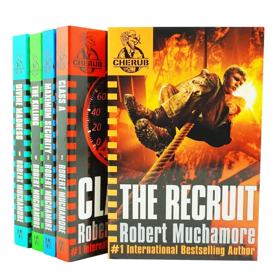 Cherub Series 1 Collection 5 Books Set (Books 1 To 5) By Robert Muchamore (The Recruit, Class A, Maximum Security, The Killing & Divine Madness) - Lets Buy Books