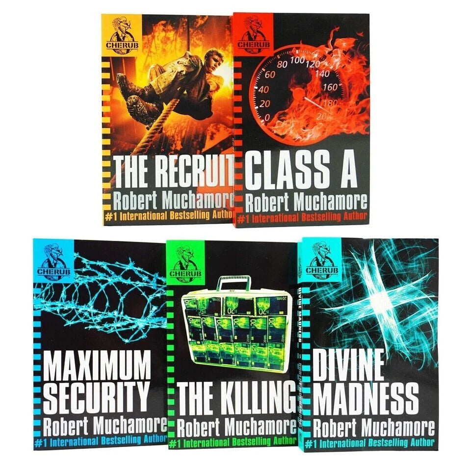 Cherub Series 1 Collection 5 Books Set (Books 1 To 5) By Robert Muchamore (The Recruit, Class A, Maximum Security, The Killing & Divine Madness) - Lets Buy Books