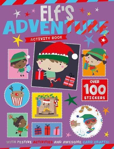 Christmas Books for Children Collection Activity 6 Books Set With Awesome Card Craft & Over 100 Stickers(Magic Workshop, Elf Adventure, Gingerbread Friends, Polar Party, Reindeer-Express & Jolly Santa) - Lets Buy Books