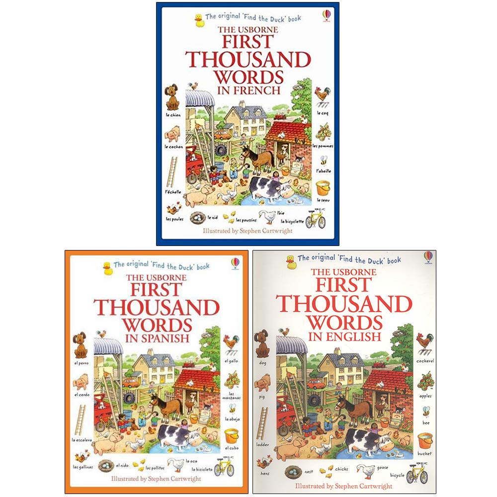 Usborne First Thousand Words Collection 3 Books Set By Heather Amery - Lets Buy Books