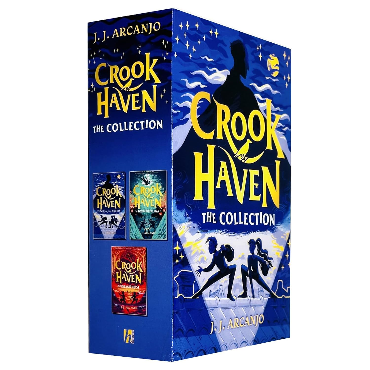 Crookhaven the Collection 3 Books Set By J J Arcanjo(The Island Heist, The School for Thieves & The Forgotten Maze) - Lets Buy Books