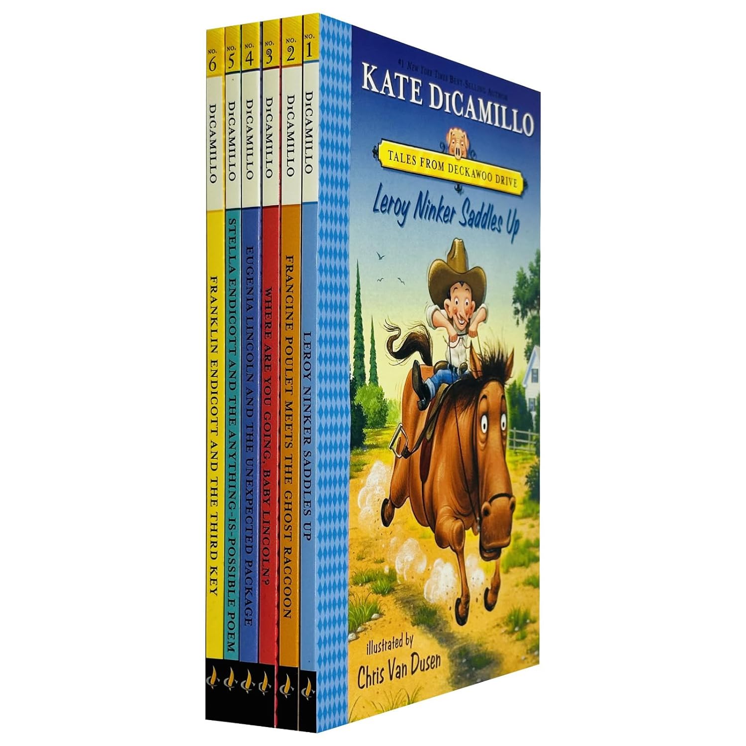 Tales from Deckawoo Drive Volume 1-6 Books Collection Set By Kate DiCamillo and Illustrated By Chris Van Dusen - Lets Buy Books