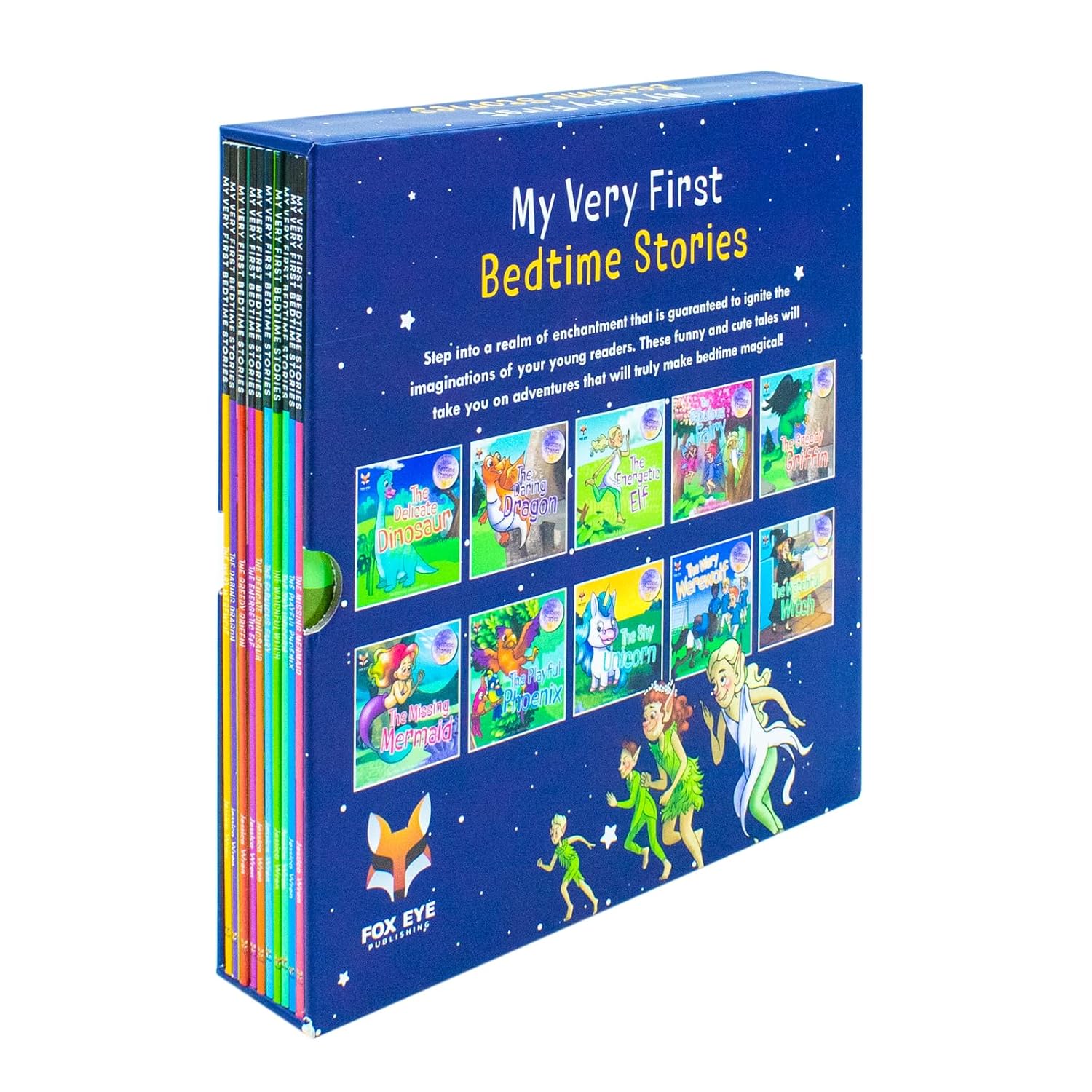 My Very First Bed Time Stories 10 Books Collection Set Delicate Dinosaur, Energetic Elf, Daring Dragon - Lets Buy Books