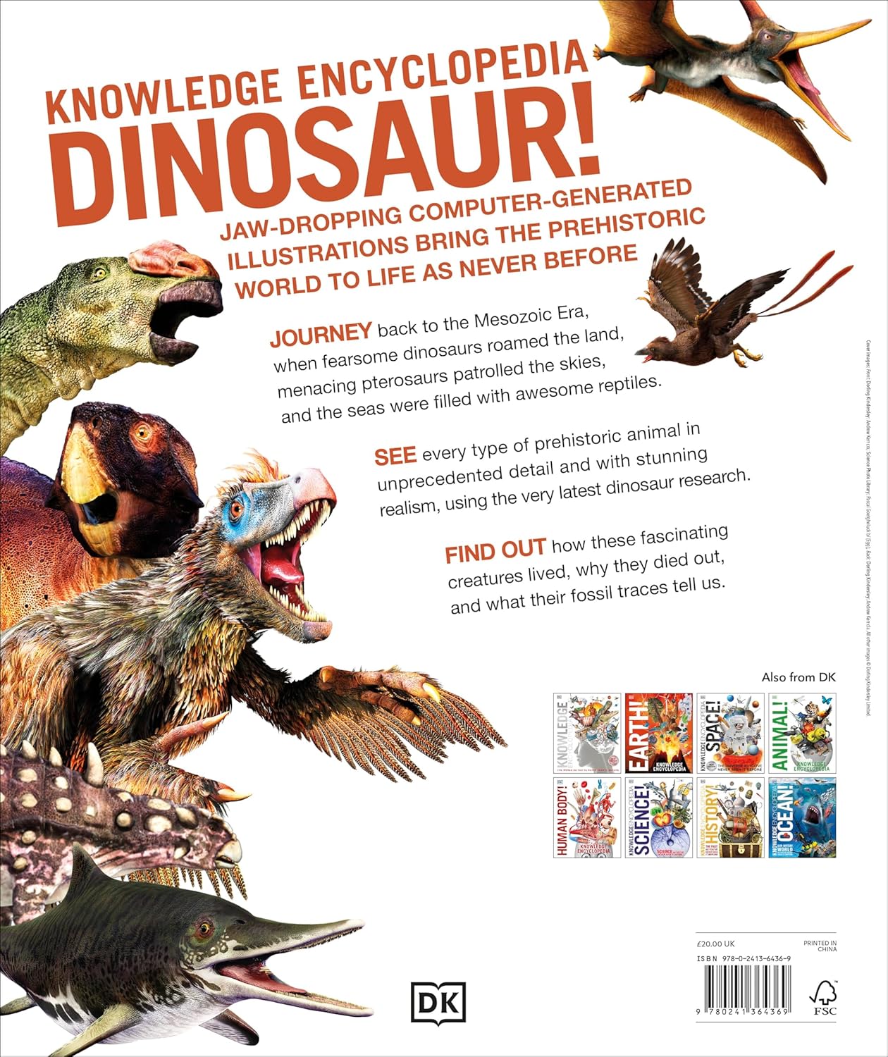 Knowledge Encyclopedia Dinosaur!: Over 60 Prehistoric Creatures as You've Never Seen Them Before (Knowledge Encyclopedias) - Lets Buy Books