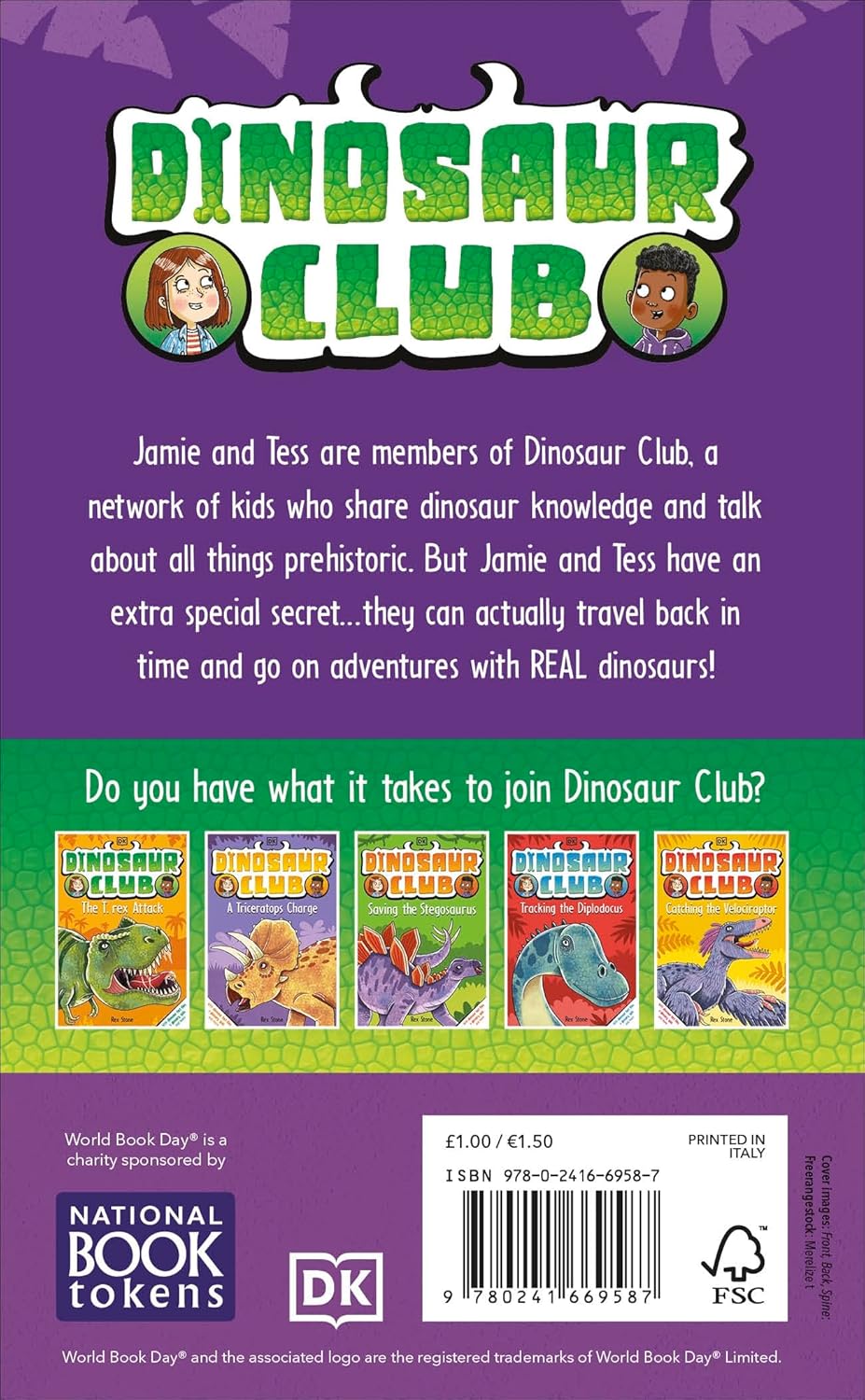 Dinosaur Club: On the Trail of a T. rex. by Rex Stone World Book Day 2024 Paperback - Lets Buy Books