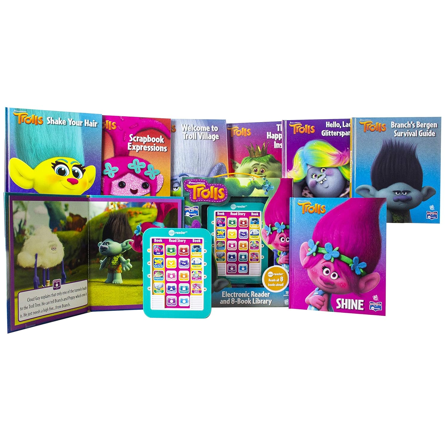 Dreamworks Trolls Me Reader by Various Authors 8 Books Collection Box Set - Ages 3-7 - Paperback - Lets Buy Books