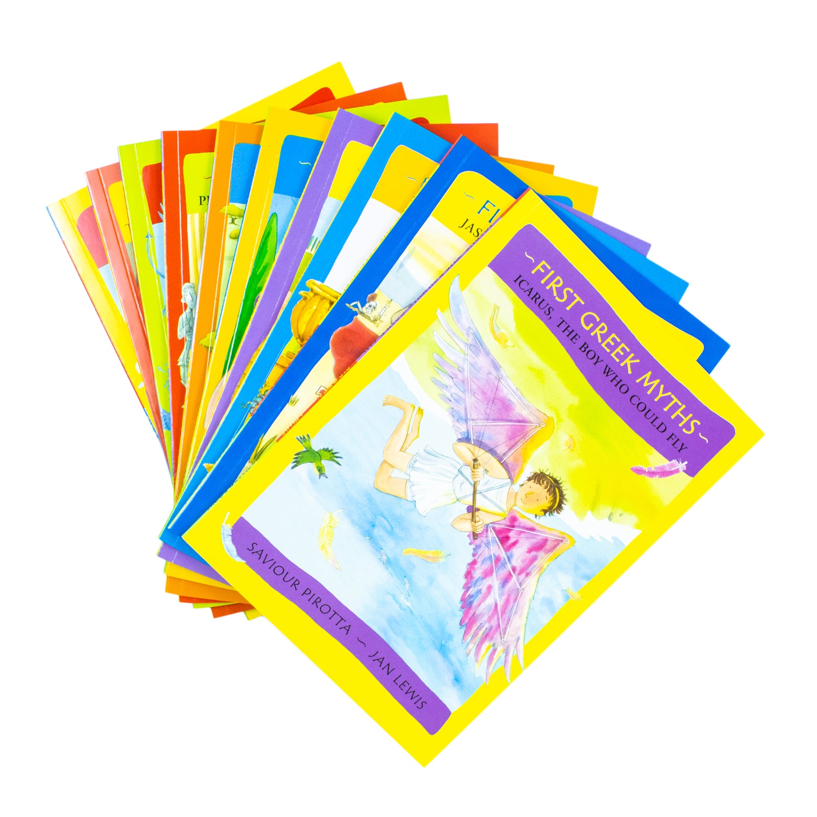 First Greek Myths Series 10 Books Collection Set (Arachne-The Spider Woman, Arion-The Dolphin Boy, Icarus-The Boy Who Could Fly, Jason and The Golden Fleece, Pegasus-The Flying Horse & 5 More) - Lets Buy Books