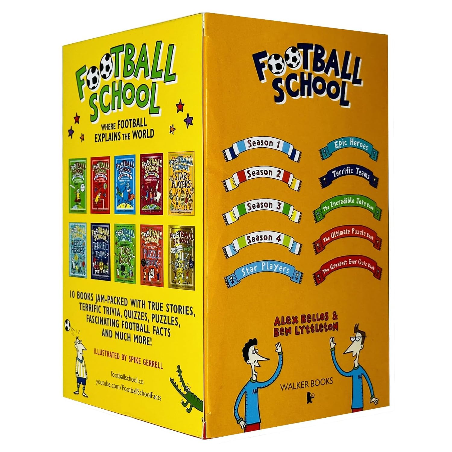 Football School The Fantastic Fan-Thology 10 Books Collection Box Set By Alex Bellos & Ben Lyttleton(Where Football Rules the World,Saves the World,Tackles the World,Celebrates, Star Players & More) - Lets Buy Books