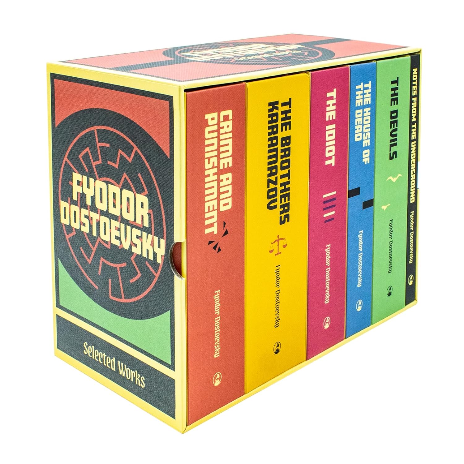 Complete Collection of Fyodor Dostoevsky 6 Hardback Books Box Set Crime and Punishment - Lets Buy Books