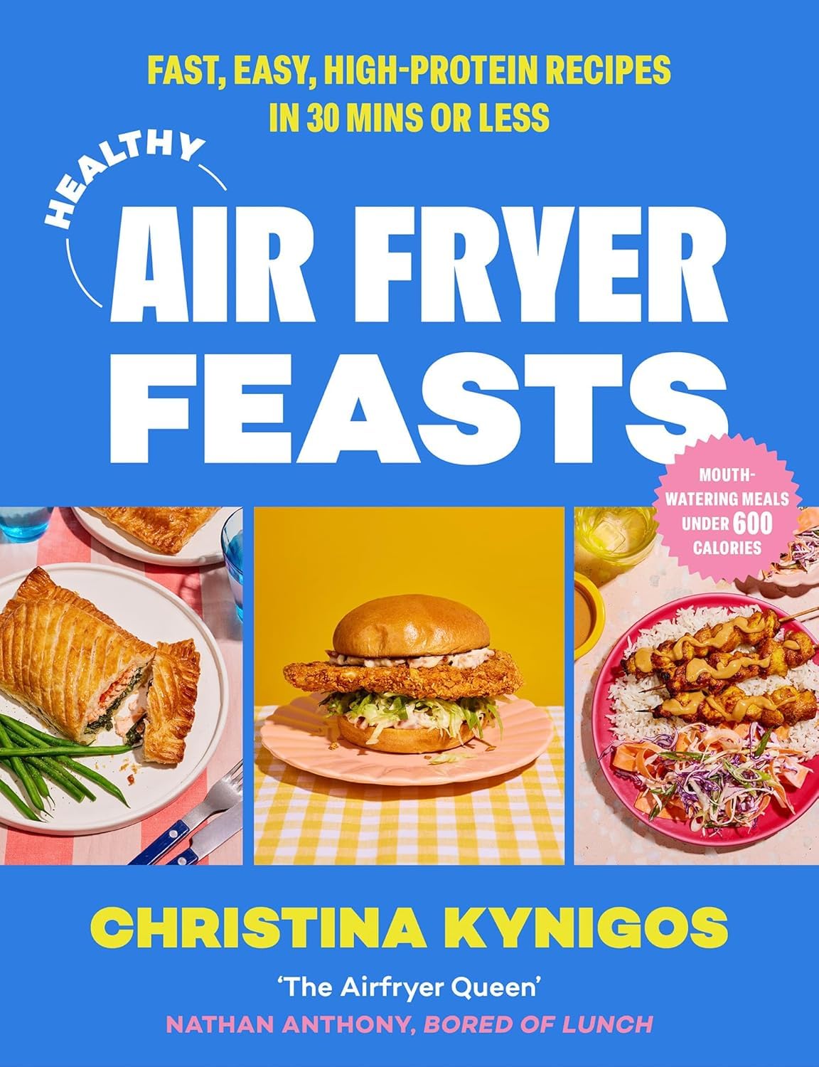 Healthy Air Fryer Feasts, The Slim 800 Hot Air Fryer Simply Quick & Fast Food, Hot Air Fryer Recipe Cookbook & The Essential High Protein Cookbook 4 Books Collection Set - Lets Buy Books